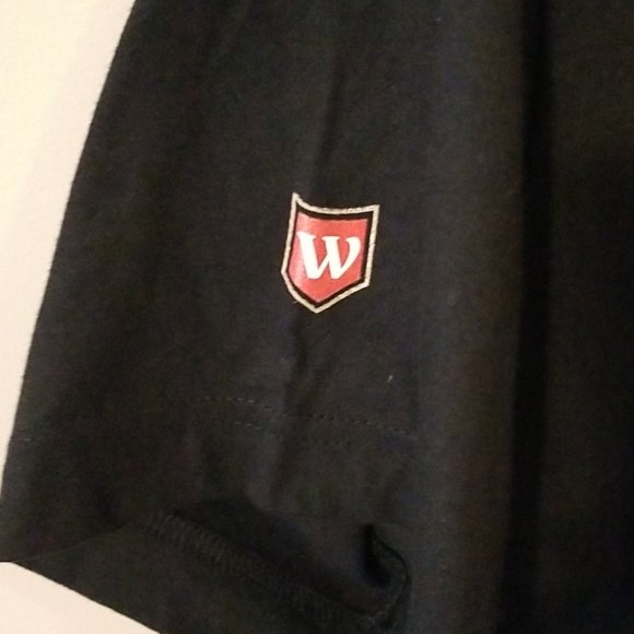 Wiser's Spiced Whisky Black T Shirt V Neck Size Medium The Spice Man Cometh - Picture 3 of 4